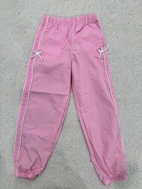 Cotton On Pink Drawstring Track Pants with White Piping